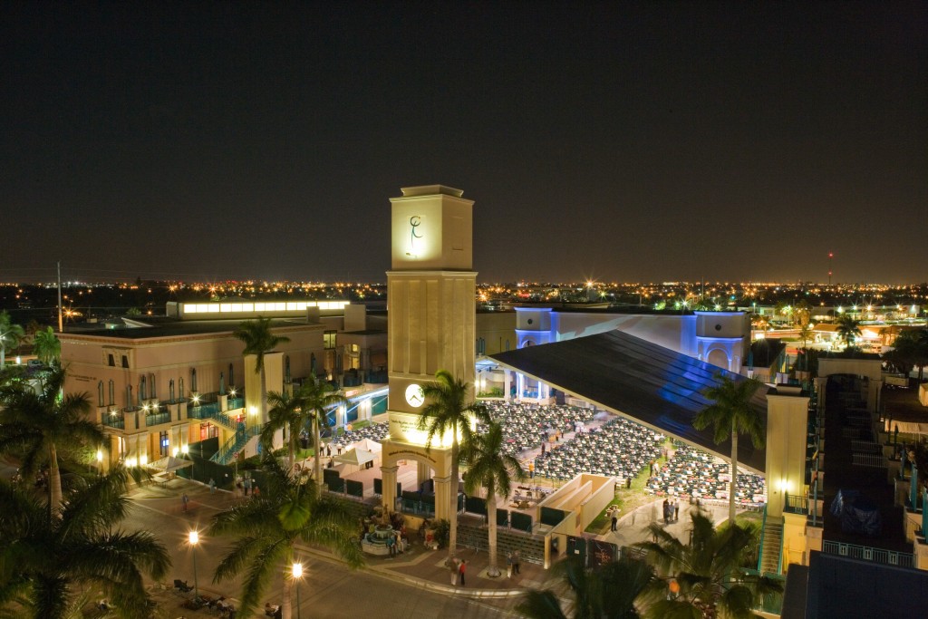 Amphitheater at night